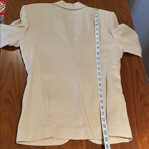 NWT Saville Suit Skirt & Blazer Classic Business Style Beige/Cream 6P Vintage - Picture 8 of 16